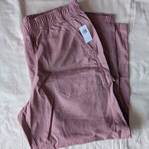 NWT Old Navy High-Waisted Pull-on Utility Pants for Women in Dusty Pink XL